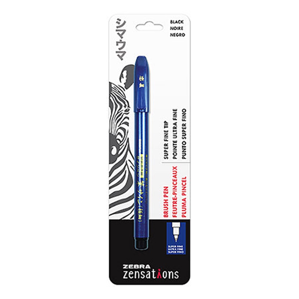 Zebra, Zensations, Brush Pen, Single Ended, Black